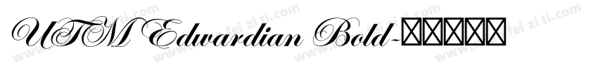 UTM Edwardian Bold字体转换